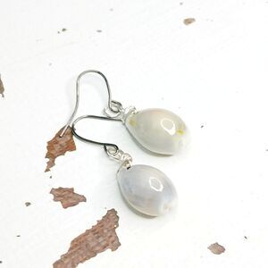 Cowrie Shell Dangle Earrings 1.5"